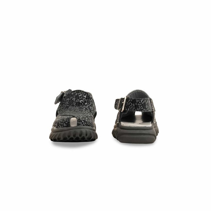 Boys Black Peshawari Chappal KD4841