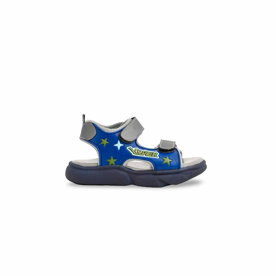 Boys Grey Formal Sandal KD4844
