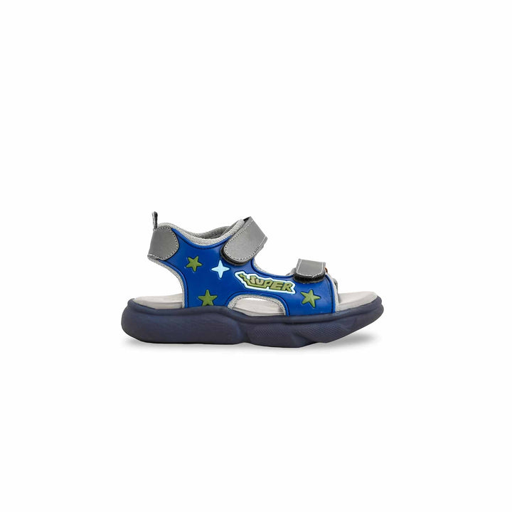 Boys Grey Formal Sandal KD4844
