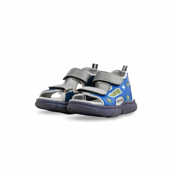 Boys Grey Formal Sandal KD4844