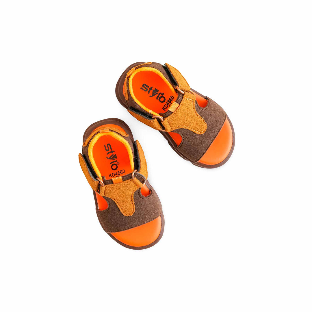 Boys Brown Formal Sandal KD4860