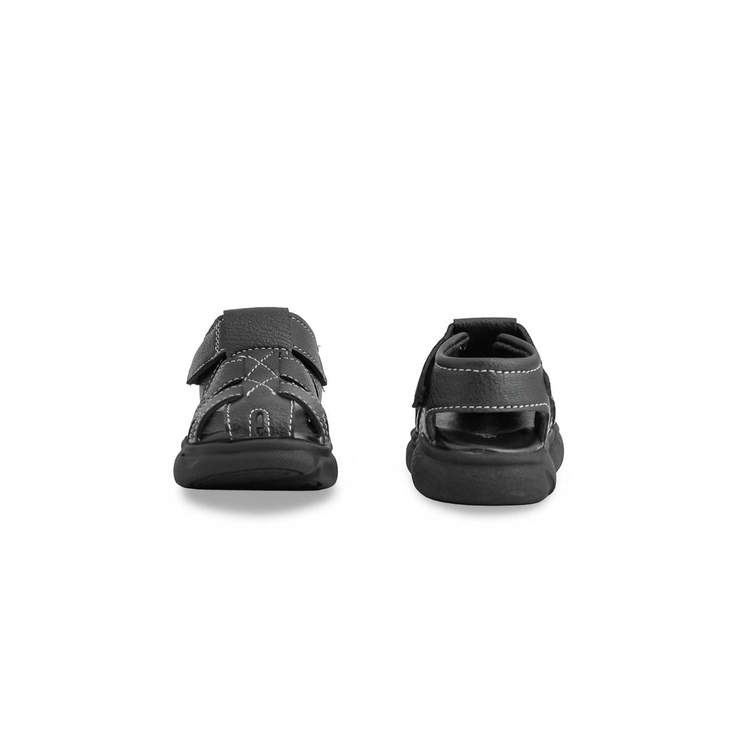 Boys Black Formal Sandal KD4864
