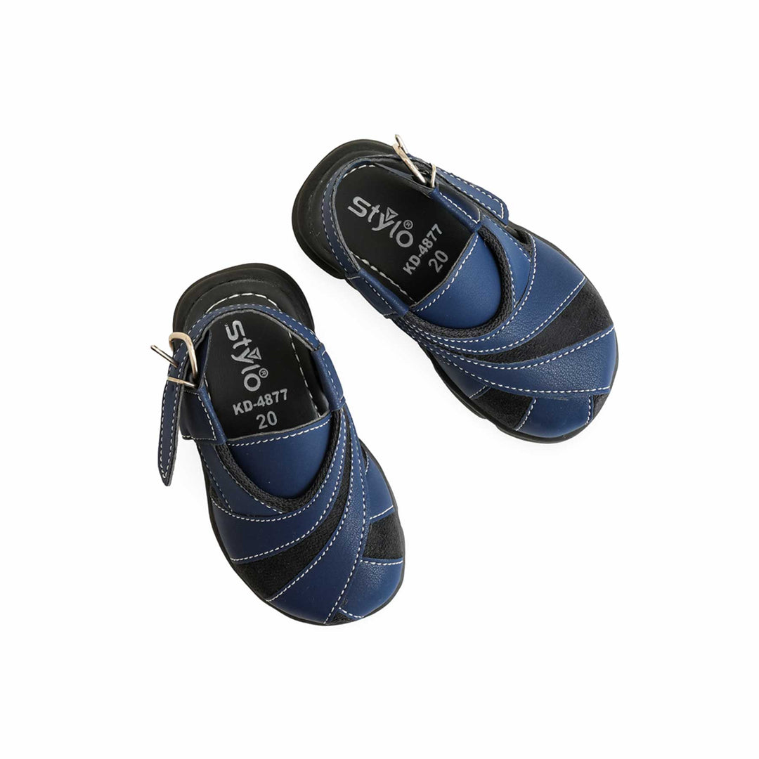 Boys Navy Peshawari Chappal KD4877