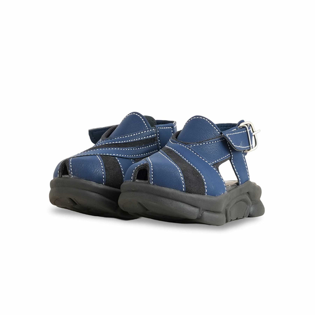 Boys Navy Peshawari Chappal KD4877