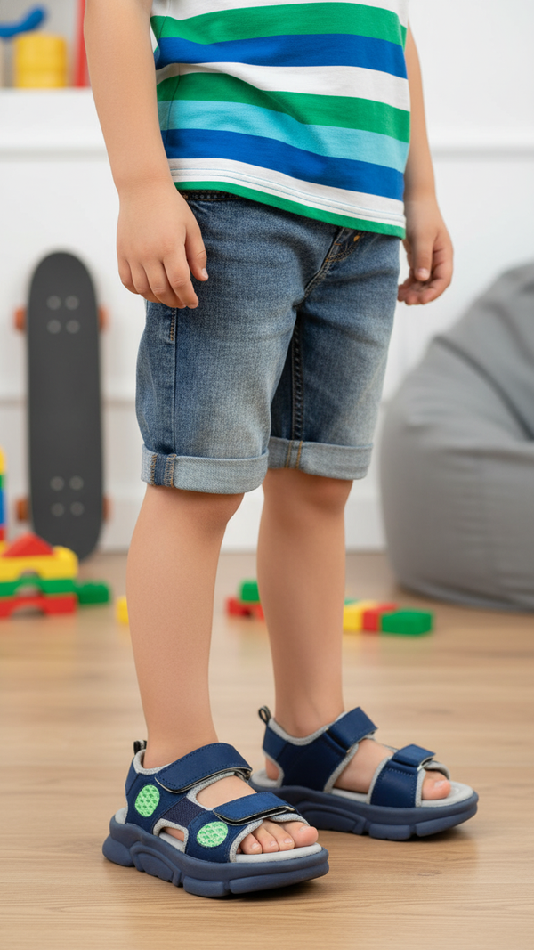Boys Navy Casual Sandal KD4878