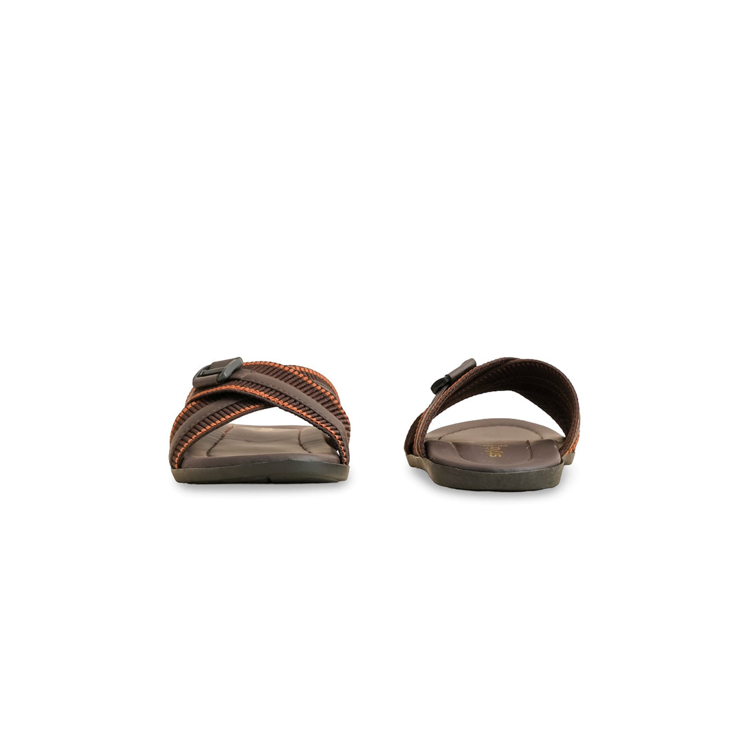 Boys Brown Casual Slipper KD4881