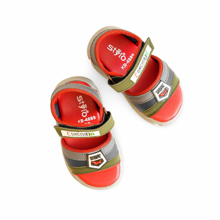 Boys Grey Casual Sandal KD4889