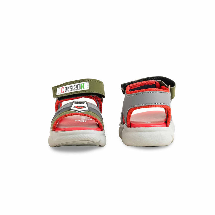 Boys Grey Casual Sandal KD4889