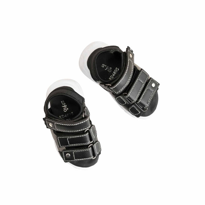 Boys Black Casual Sandal KD4895
