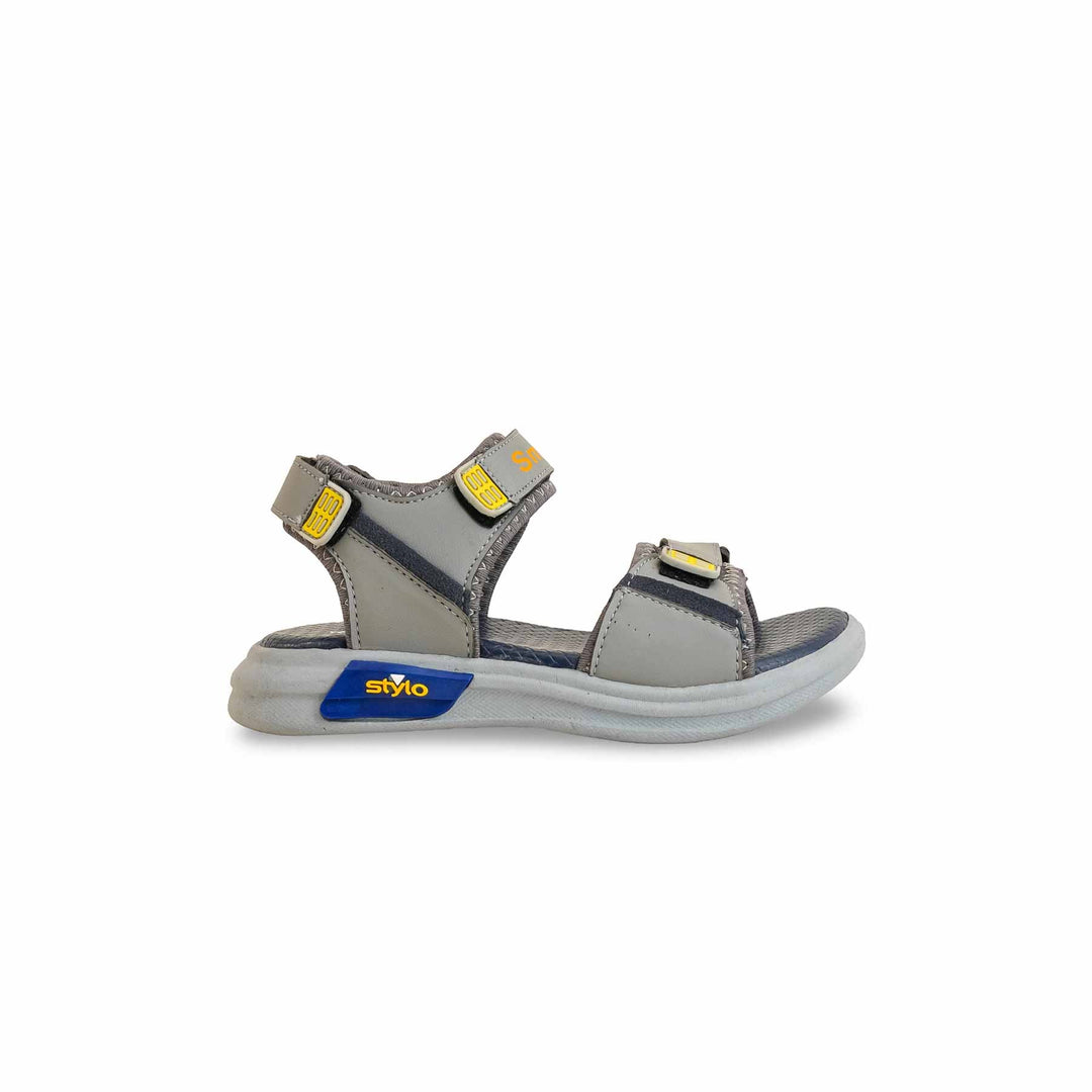 Boys Grey Casual Sandal KD4905