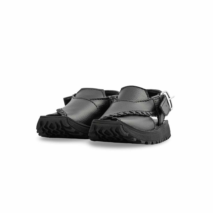 Boys Black Peshawari Chappal KD4929