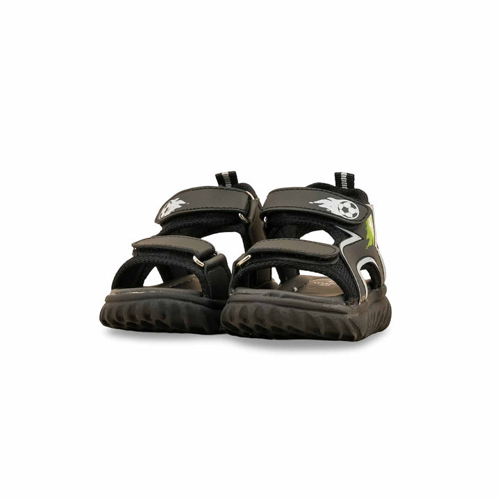 Boys Black Casual Sandal KD4930