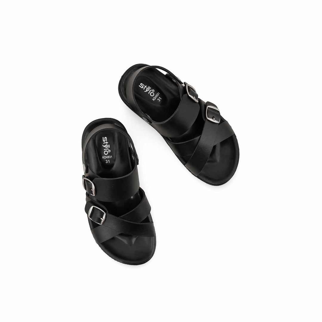 Boys Black Formal Sandal KD4931