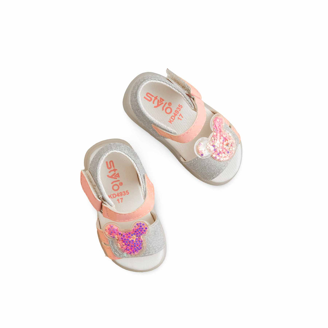 Girls Pink Casual Sandal KD4935
