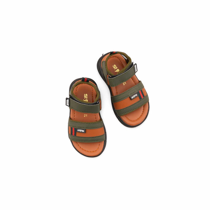 Boys Green Casual Sandal KD4939
