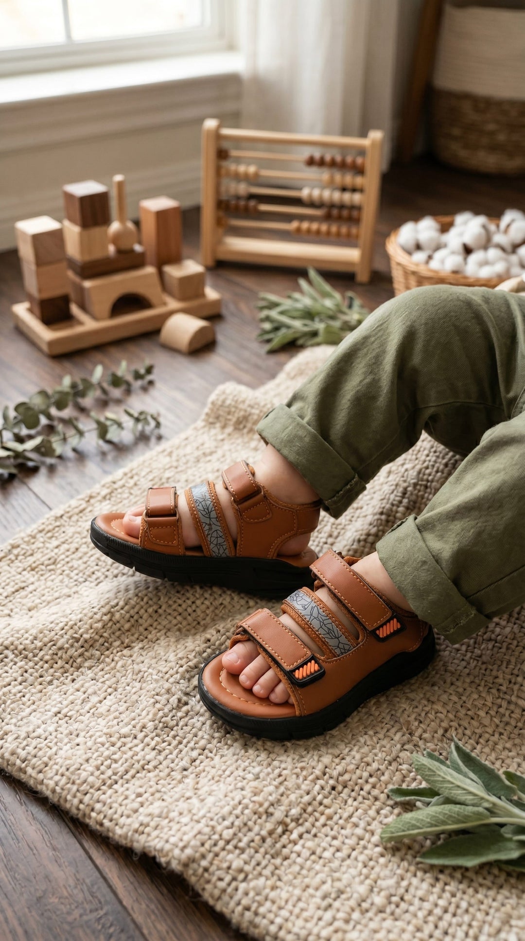 Boys Mustard Casual Sandal KD4940