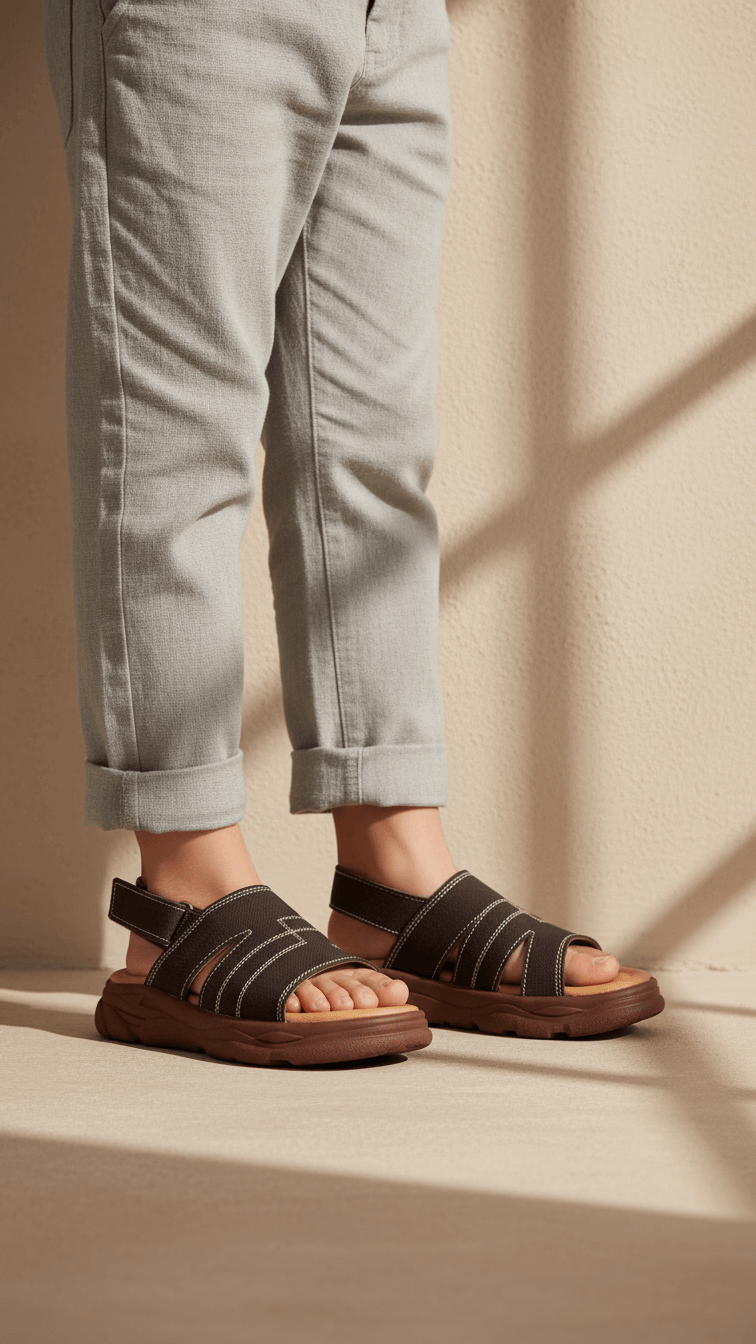 Boys Coffee Casual Sandal KD4953