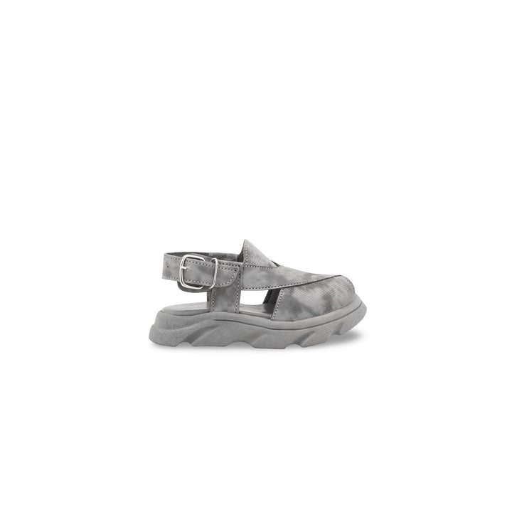 Boys Grey Peshawari Chappal KD4960