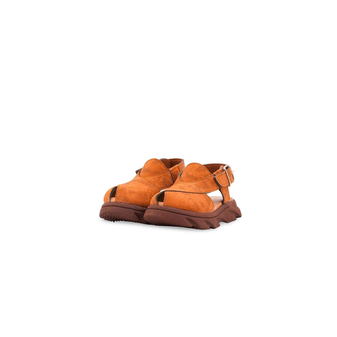 Boys Tan Peshawari Chappal KD4960