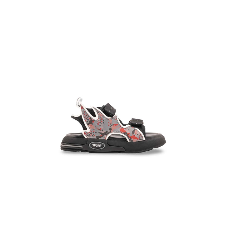 Boys Black Casual Sandal KD4979