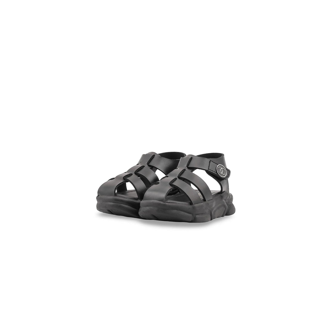 Boys Black Formal Sandal KD4980