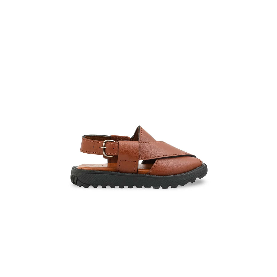 Boys Mustard Peshawari Chappal KD4985