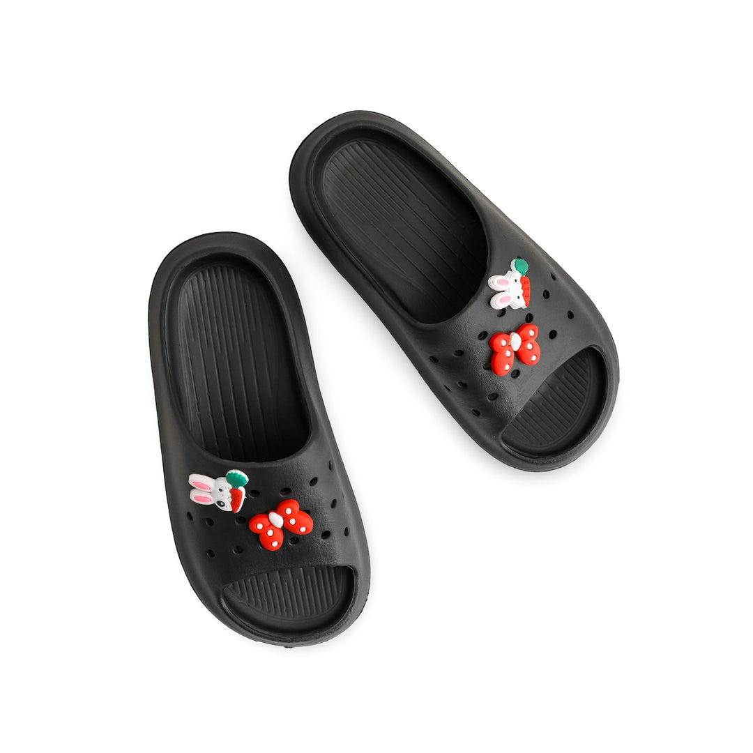 Girls Black Casual Flip Flop KD5498