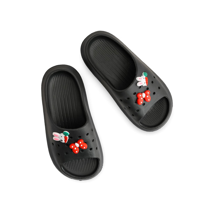 Girls Black Casual Flip Flop KD5498