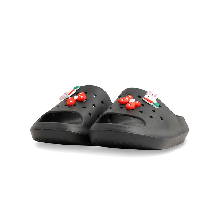 Girls Black Casual Flip Flop KD5498