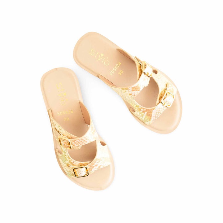 Girls Golden Casual Slipper KD5524