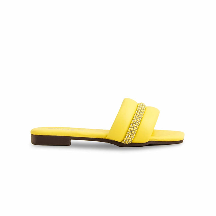 Girls Yellow Casual Slipper KD5526