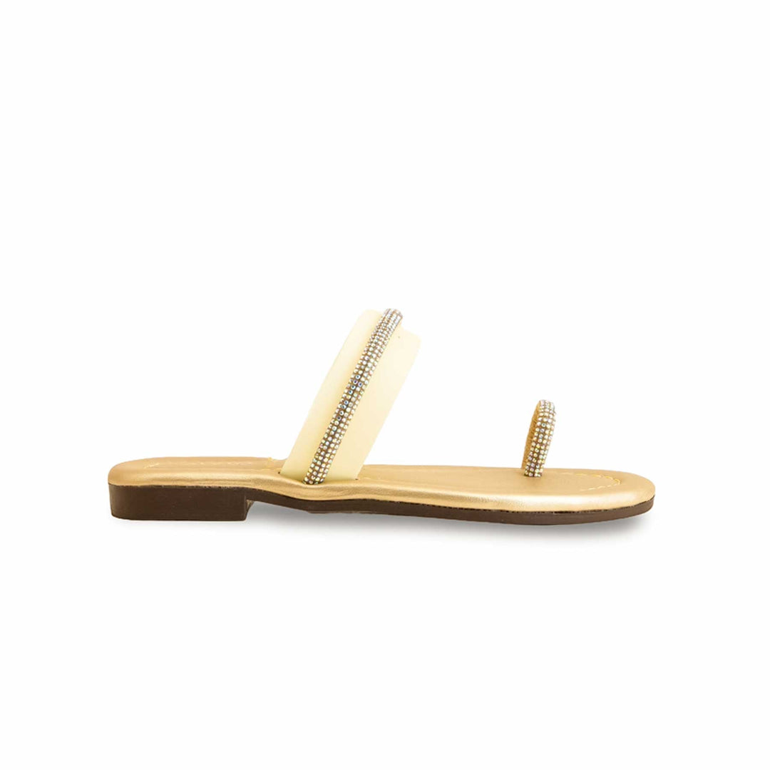 Girls Golden Casual Slipper KD5530