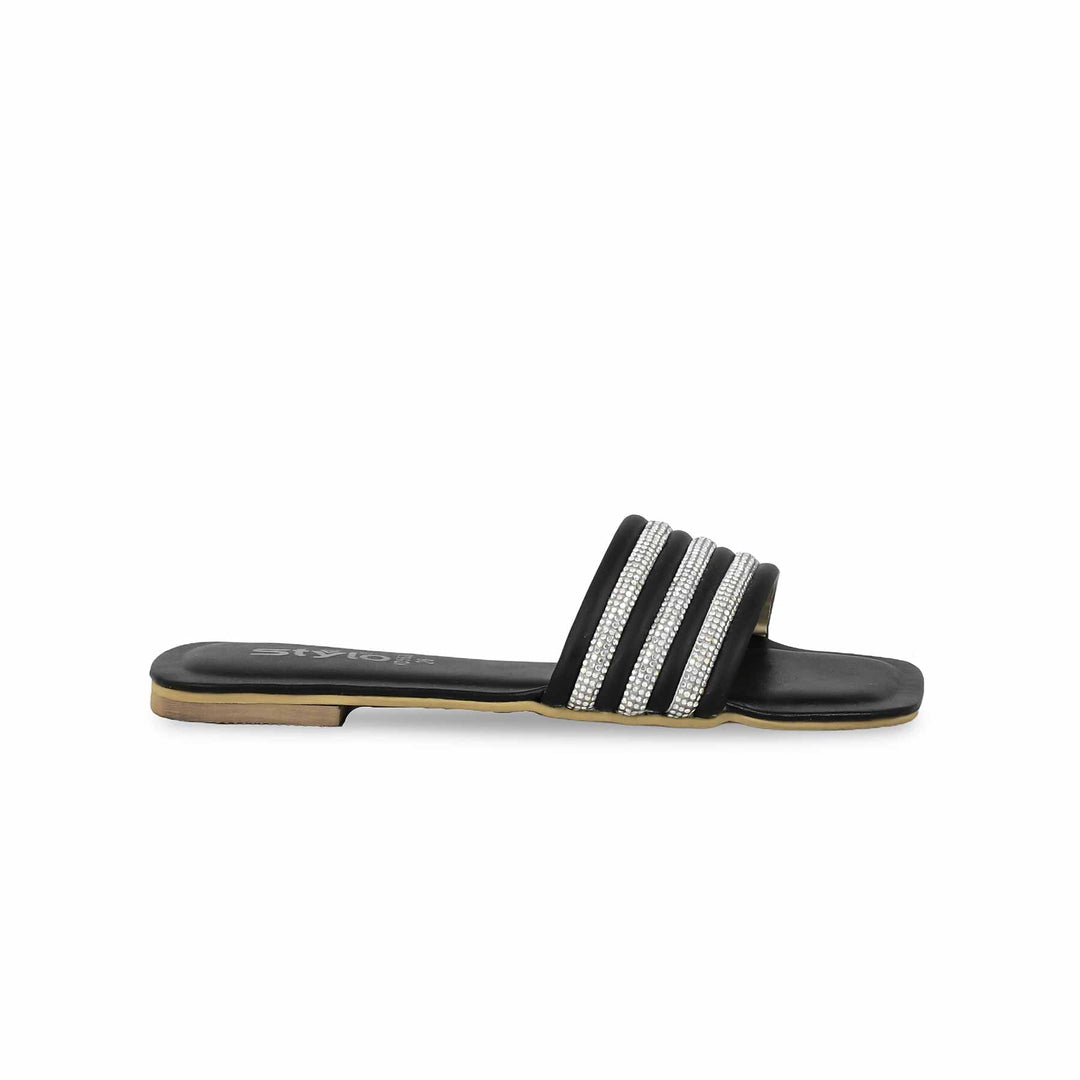 Girls Black Formal Slipper KD5536