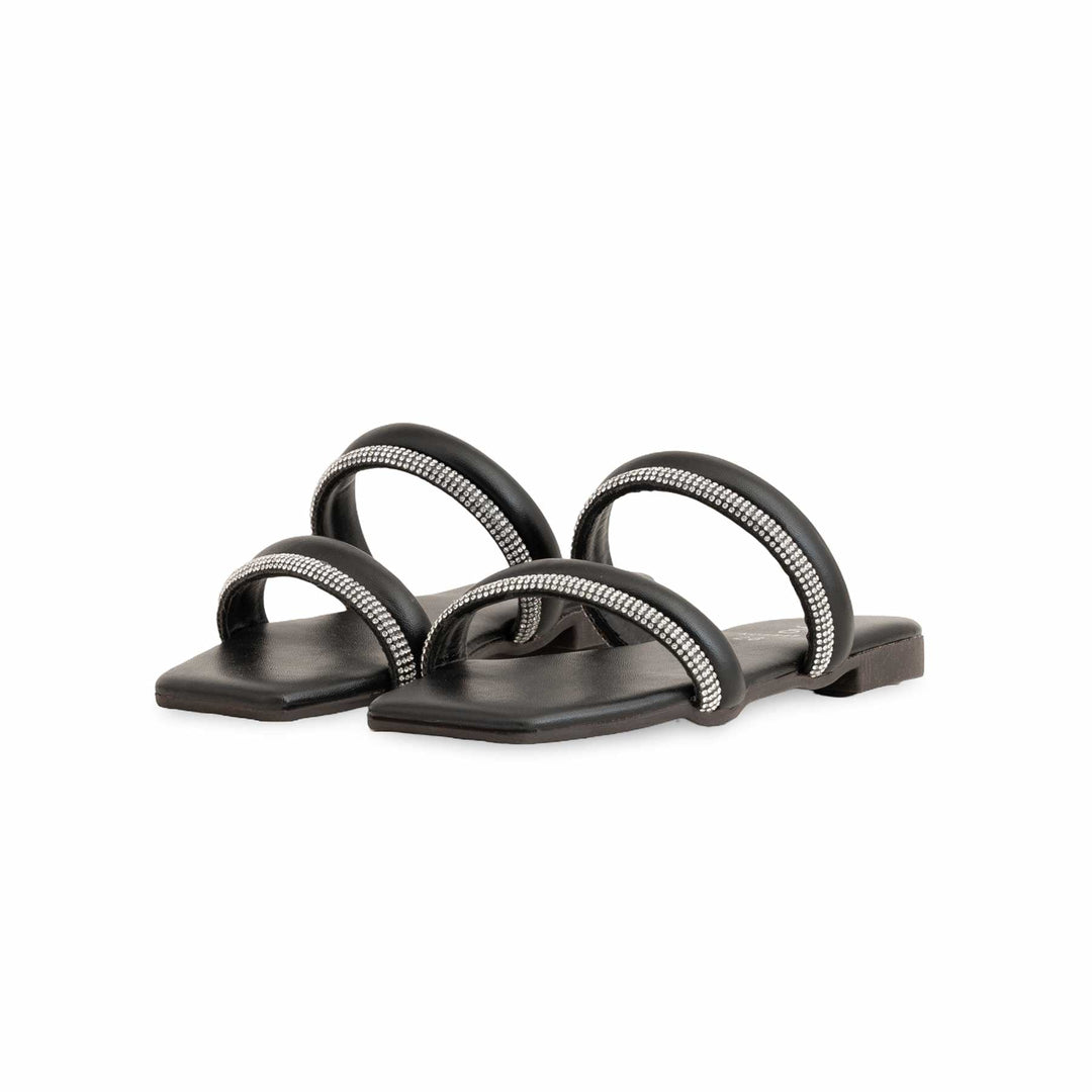 Girls Black Formal Slipper KD5541