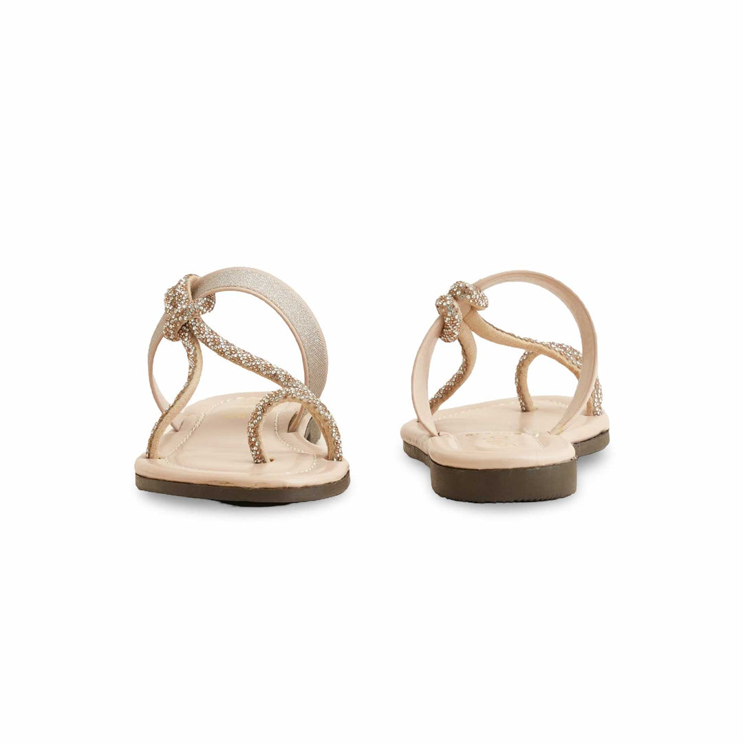 Girls Golden Fancy Slipper KD5549
