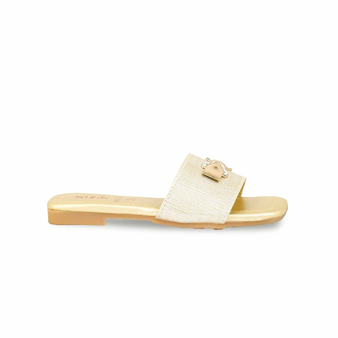 Girls Golden Casual Slipper KD5559