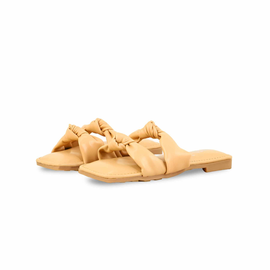 Girls Brown Formal Slipper KD5561