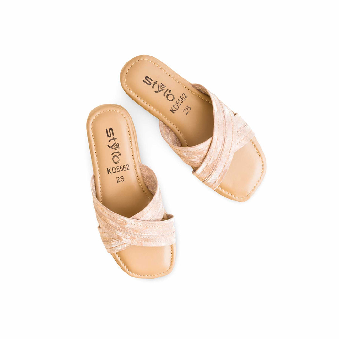 Girls Pink Formal Slipper KD5562