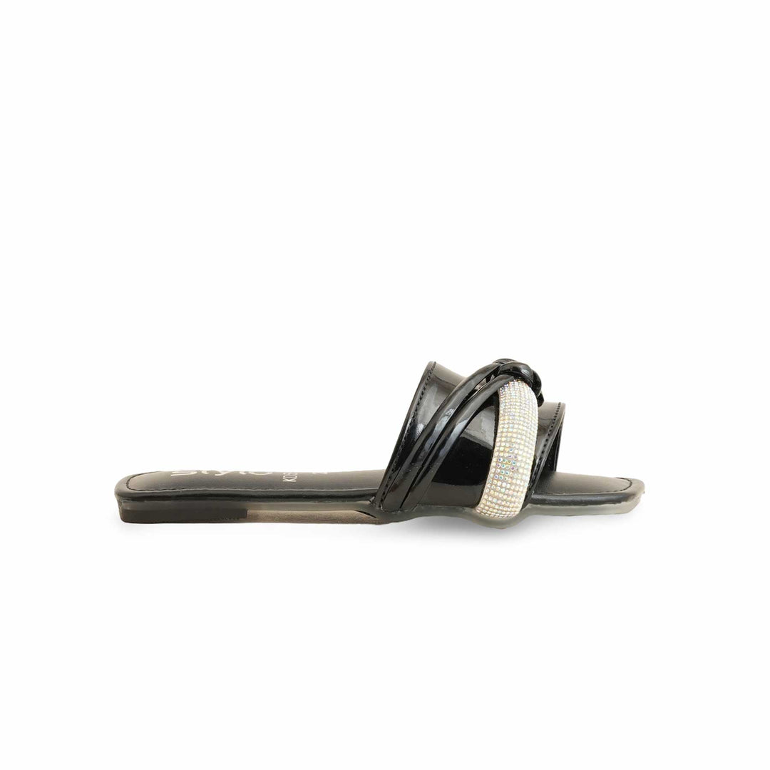 Girls Black Formal Slipper KD5563