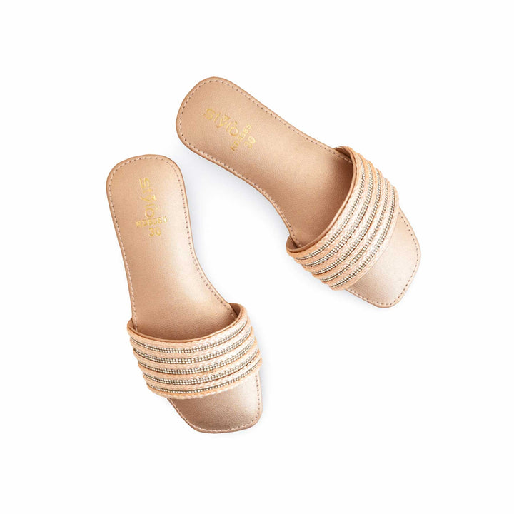 Girls Peach Formal Slipper KD5585