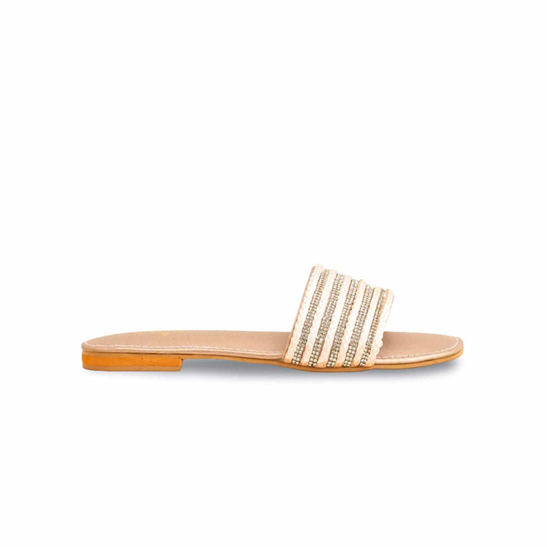 Girls Peach Formal Slipper KD5585
