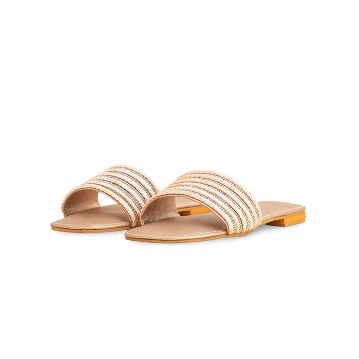 Girls Peach Formal Slipper KD5585