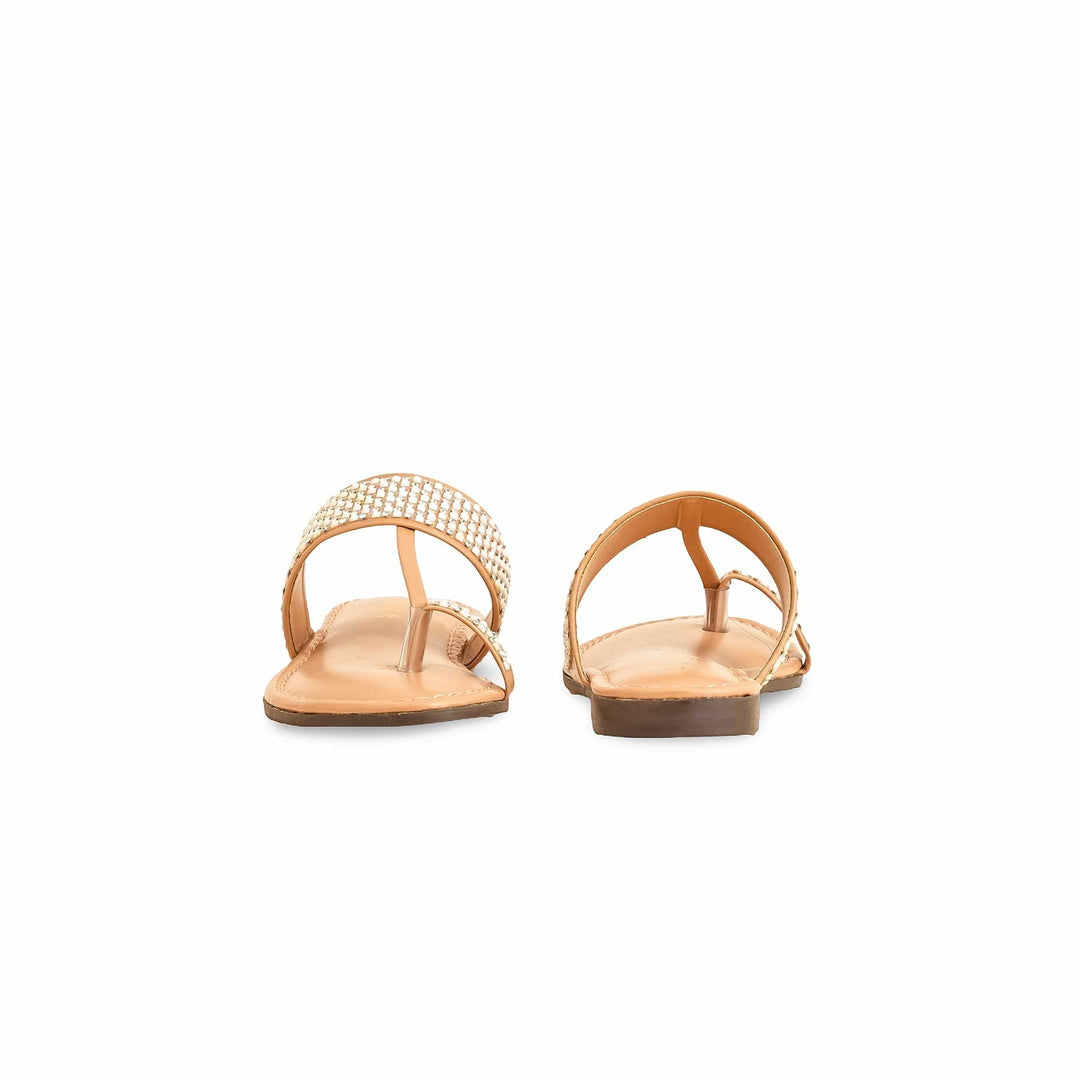 Girls Golden Formal Slipper KD5589