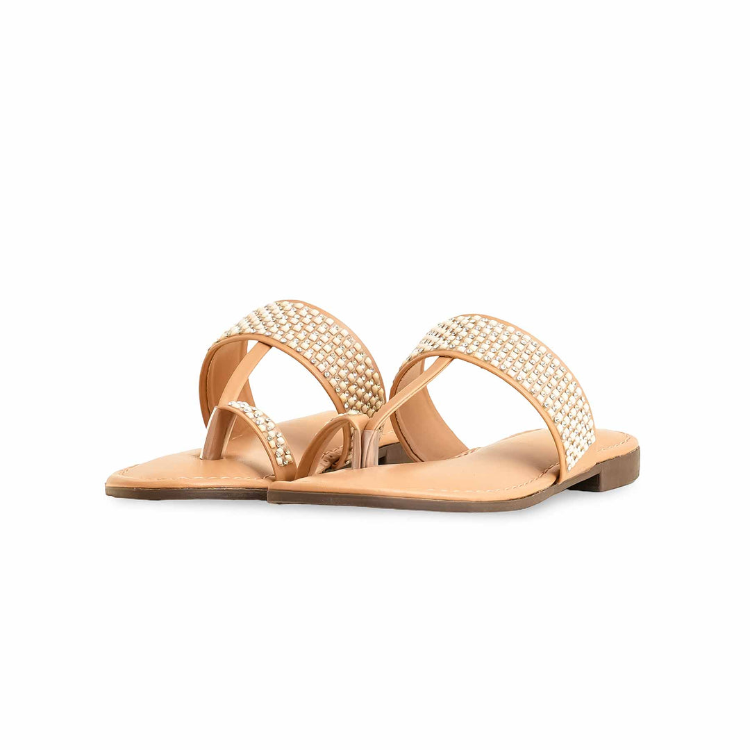 Girls Golden Formal Slipper KD5589