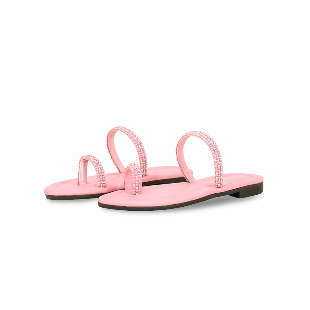 Girls Pink Formal Slipper KD5592