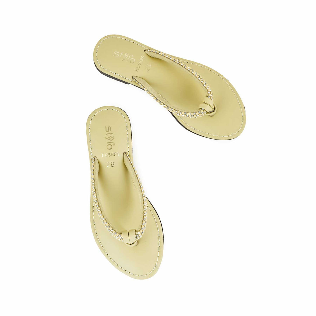 Girls Golden Formal Slipper KD5596