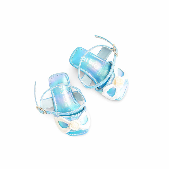 Girls Sky Blue Formal Sandal KD5605