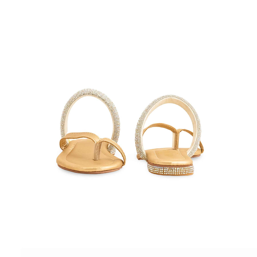 Girls Golden Formal Slipper KD5610