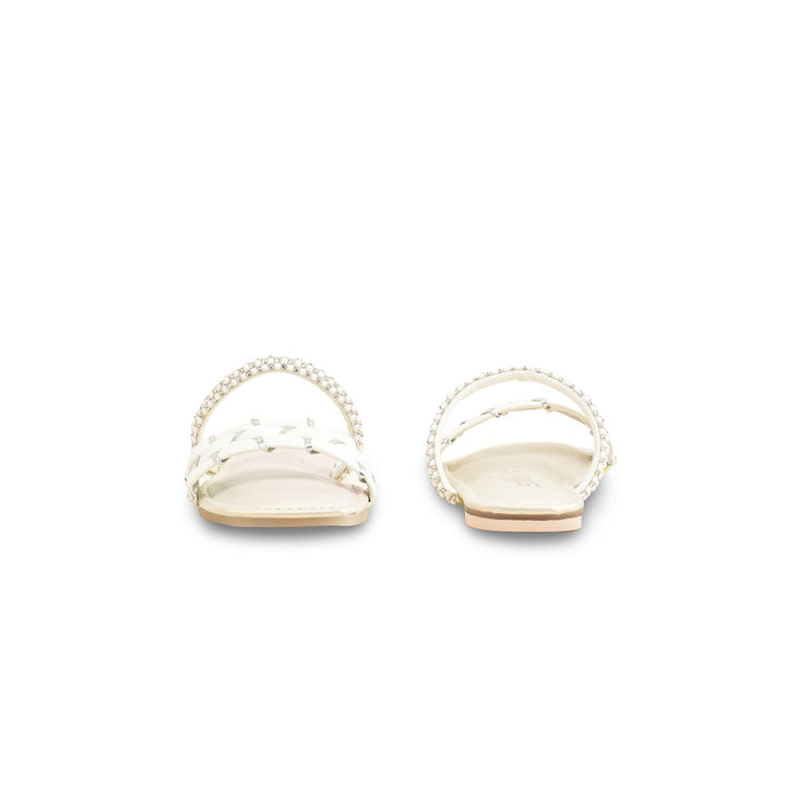 Girls Cream Formal Slipper KD5624