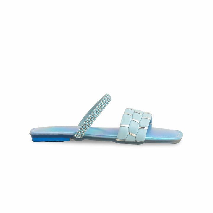 Girls Sky Blue Formal Slipper KD5624